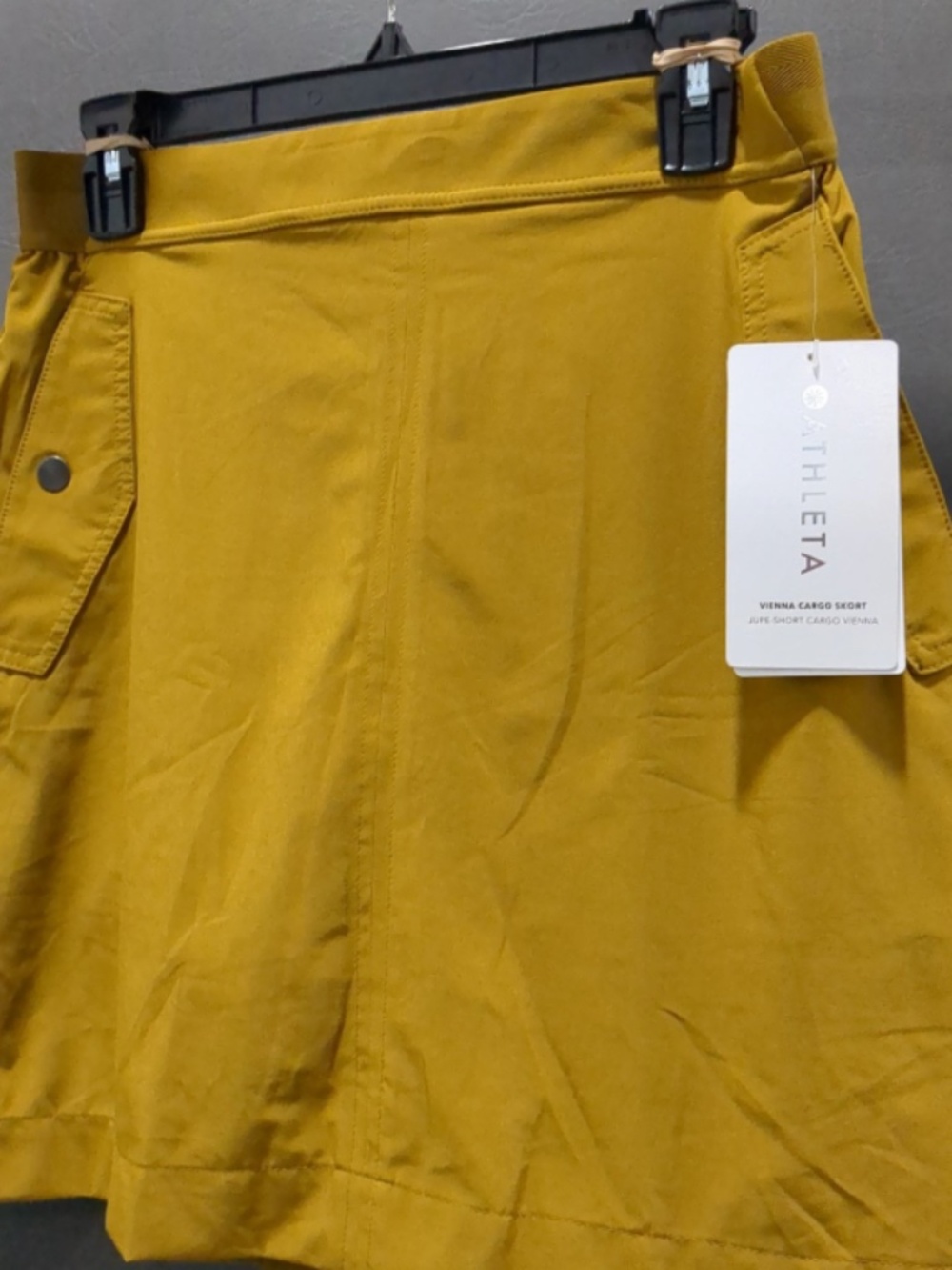 Athleta Vienna cargo skort gold / bike golf "harvest gold" - NWT - size 10